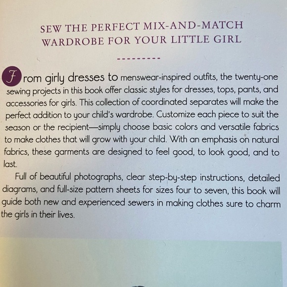 Japanese Sewing Patterns for Children Linen Wool Cotton Kids Book - Picture 7 of 14